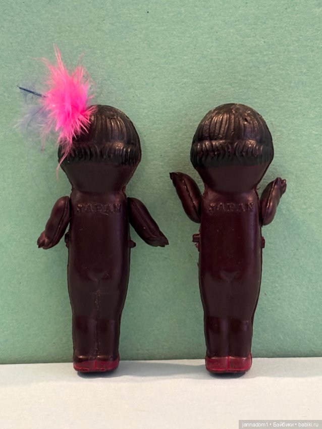 Целлулоидные японские негритята, высота 6 см (фото 3)