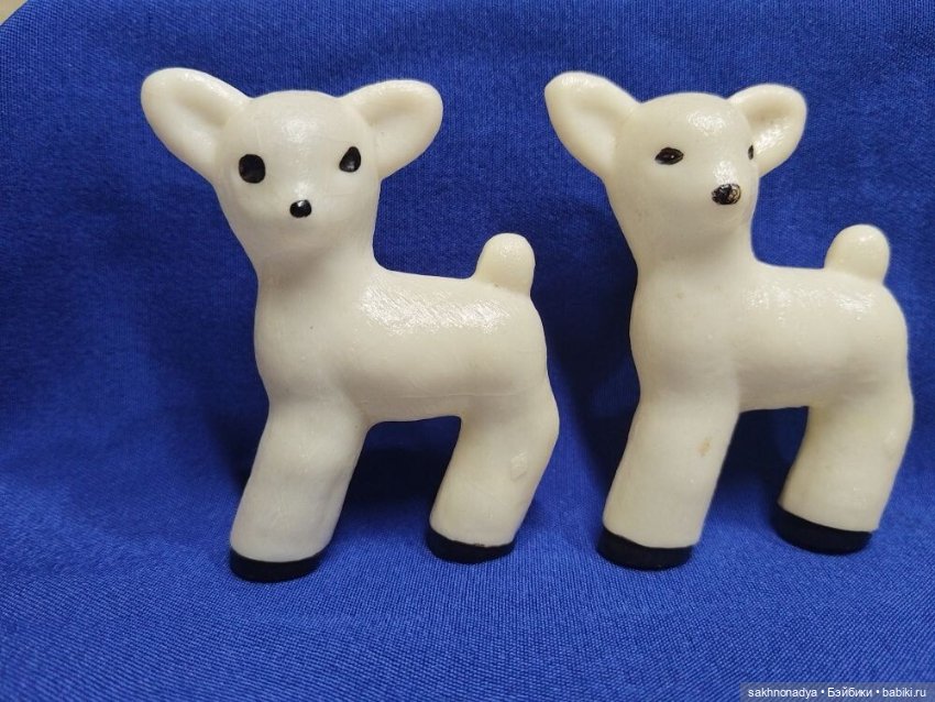 Целлулоидные оленята .козлята погремушки (фото 4)