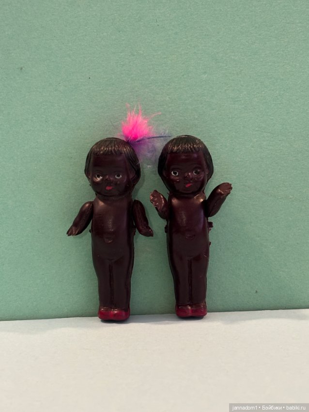 Целлулоидные японские негритята, высота 6 см