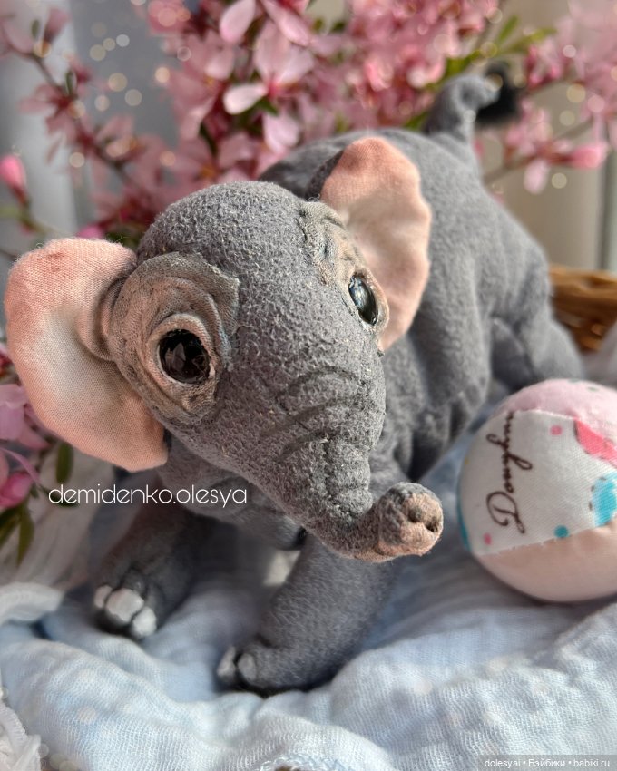 Слонёнок Надюша 🌸 — Авторские игрушки (фото 4)