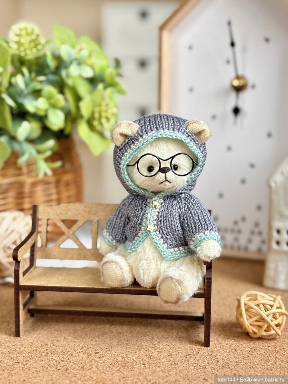 Мини тедди мишка Тиббо — Авторские игрушки (фото 3)