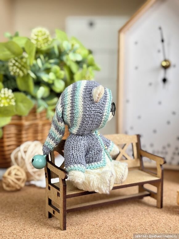 Мини тедди мишка Тиббо — Авторские игрушки (фото 6)