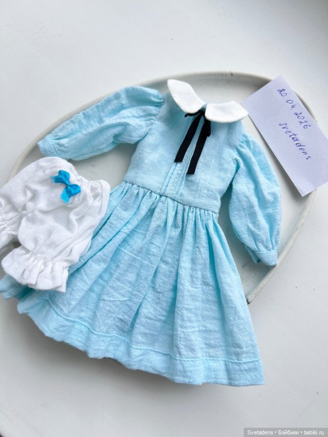 Платье и панталоны для куклы 30 см (фото 2)