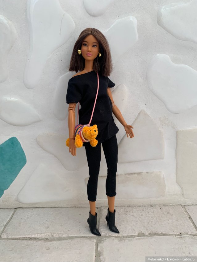 Плюшевый мишка в сумочке — Авторские игрушки