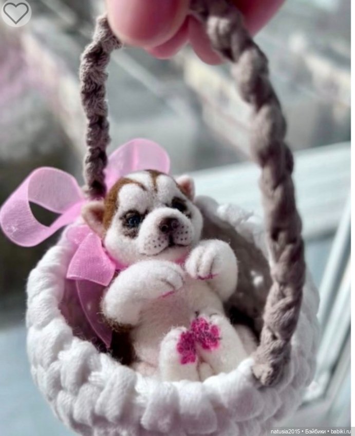 Щенок хаски — Авторские игрушки (фото 3)