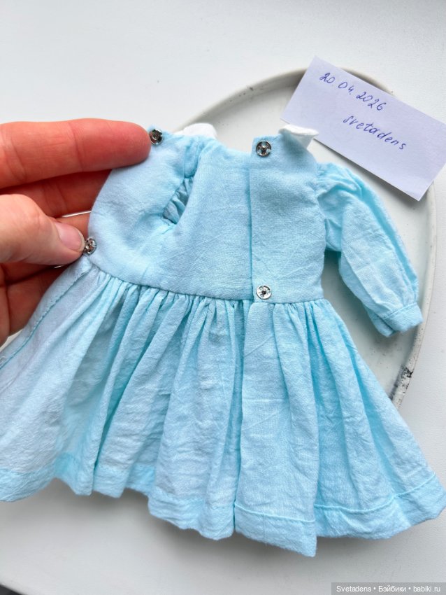 Платье и панталоны для куклы 30 см (фото 4)