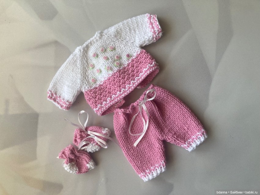 Вязанные комплекты доя пупсят (фото 5)