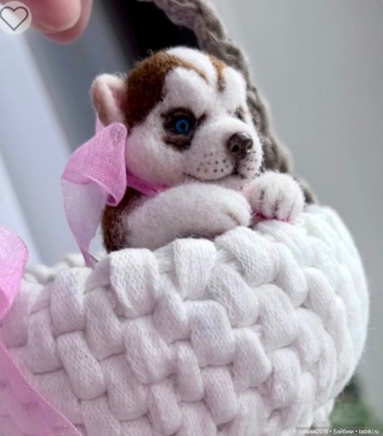 Щенок хаски — Авторские игрушки (фото 2)
