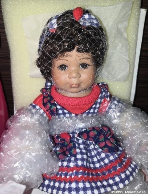 Marie Osmond Tiny Tots Stacey Strawberry AA Fruit Cup COA, Стейси Клубничка (фото 6)