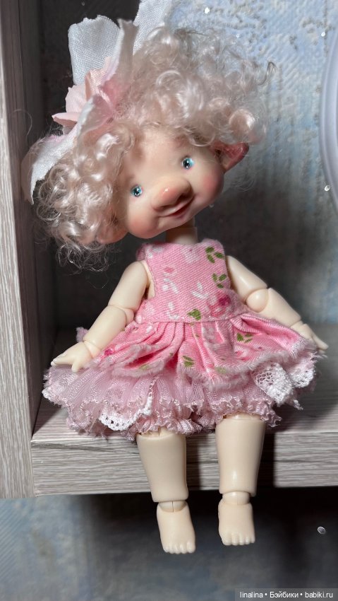 Авторская малышка на бжд теле (фото 7)