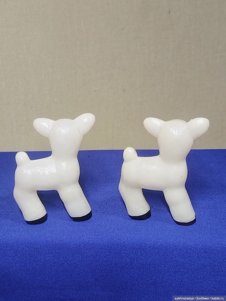 Целлулоидные оленята .козлята погремушки