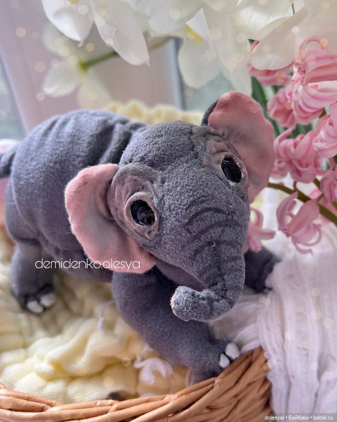 Слонёнок Надюша 🌸 — Авторские игрушки (фото 5)