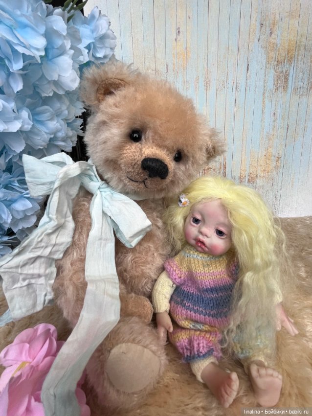 Мишка Тедди и куколка вместе (фото 4)