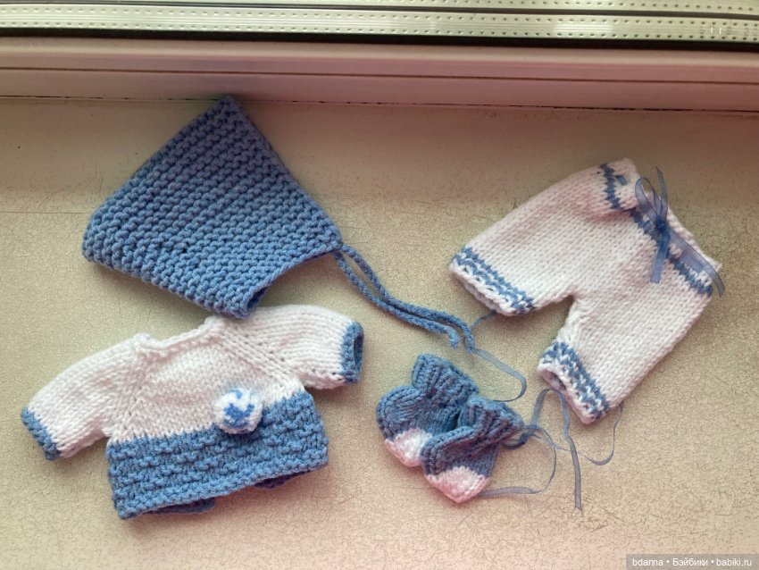 Вязанные комплекты доя пупсят (фото 3)