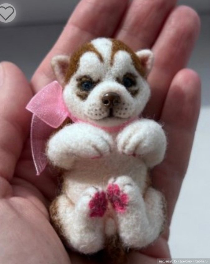 Щенок хаски — Авторские игрушки