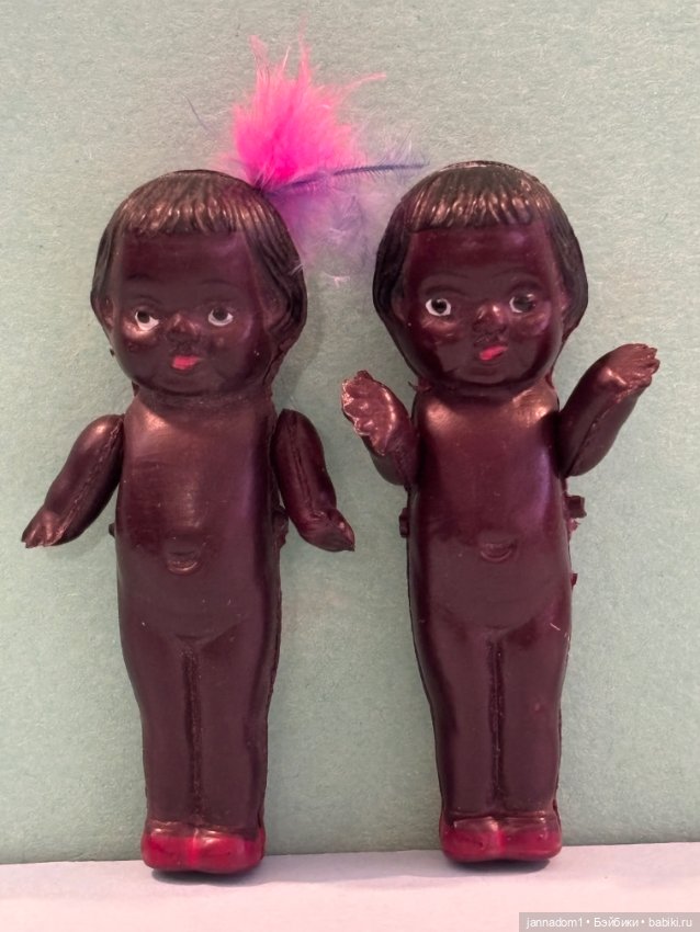 Целлулоидные японские негритята, высота 6 см (фото 2)