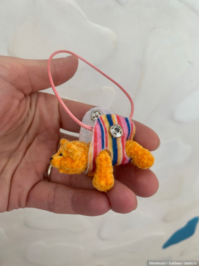 Плюшевый мишка в сумочке — Авторские игрушки (фото 6)