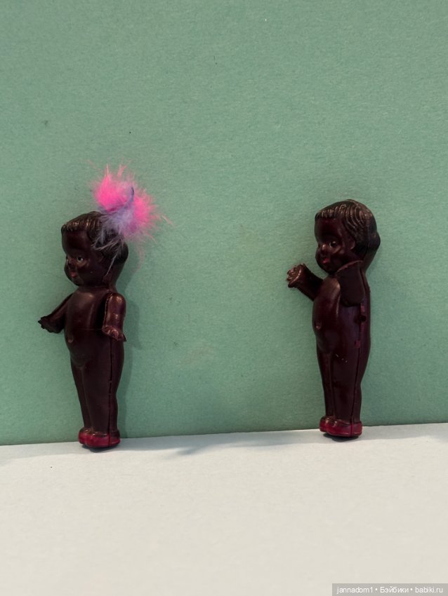 Целлулоидные японские негритята, высота 6 см (фото 4)