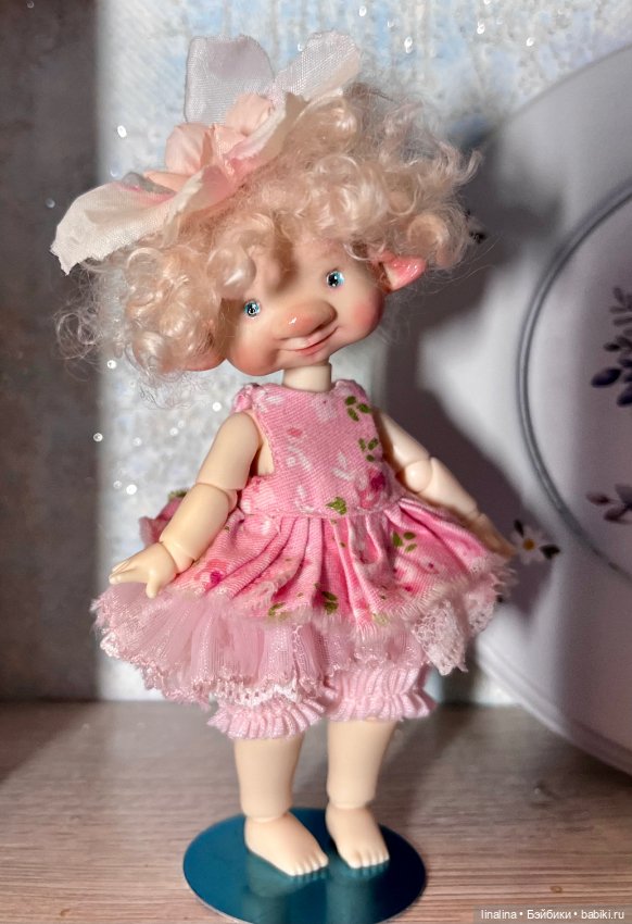 Авторская малышка на бжд теле (фото 5)