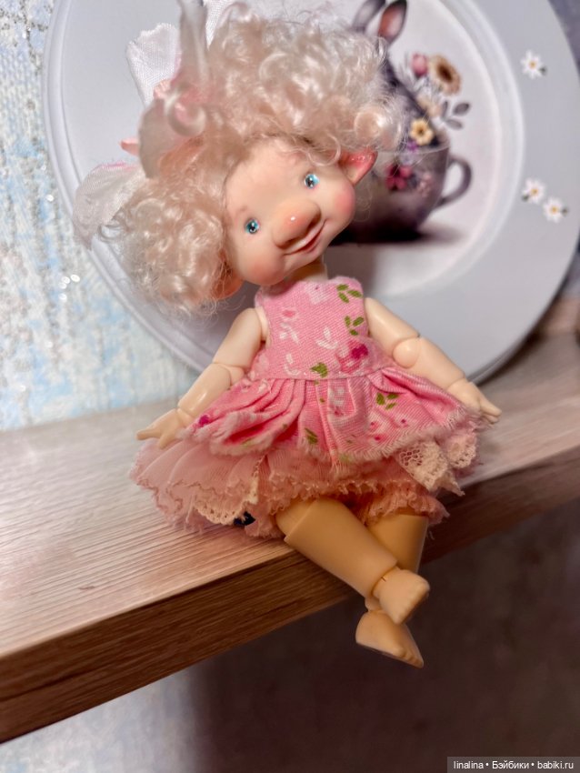 Авторская малышка на бжд теле (фото 8)