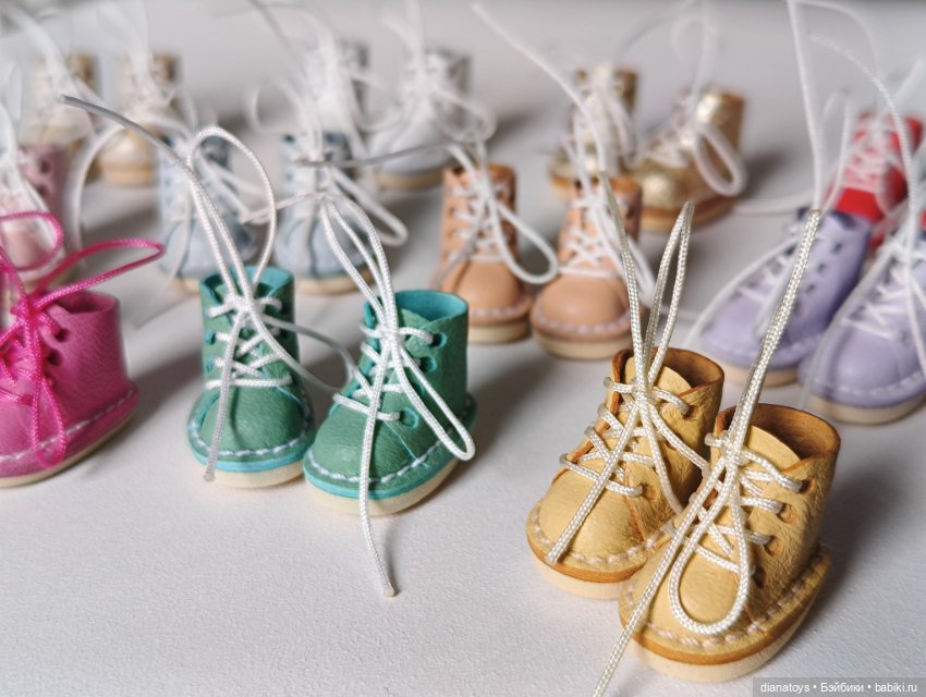 Обувь для маленьких кукол, натуральная кожа (фото 3)