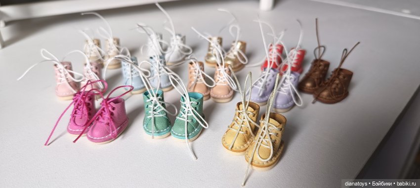 Обувь для маленьких кукол, натуральная кожа