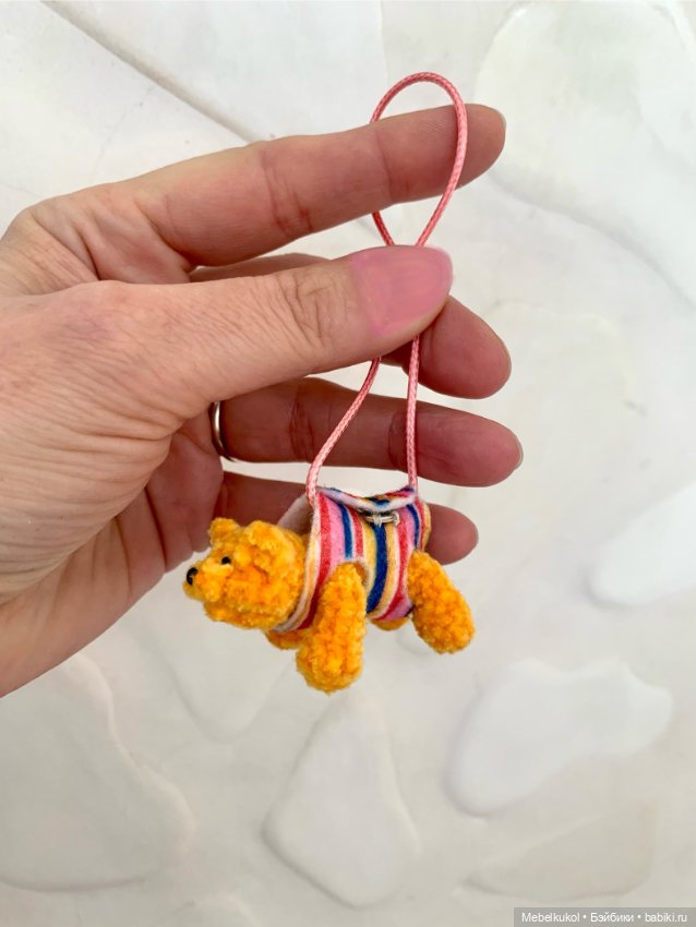 Плюшевый мишка в сумочке — Авторские игрушки (фото 5)