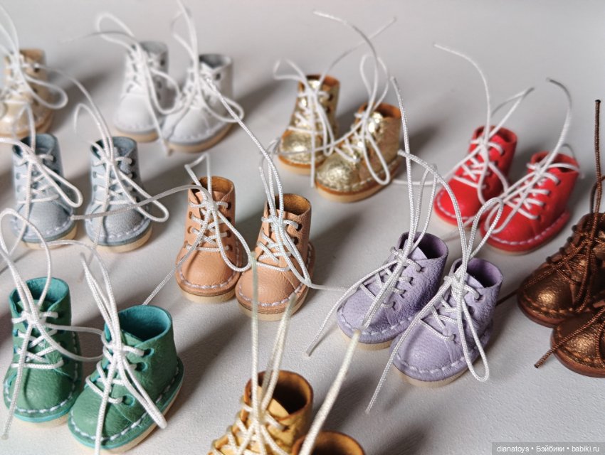 Обувь для маленьких кукол, натуральная кожа (фото 4)