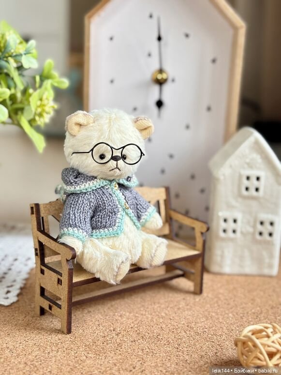 Мини тедди мишка Тиббо — Авторские игрушки (фото 2)