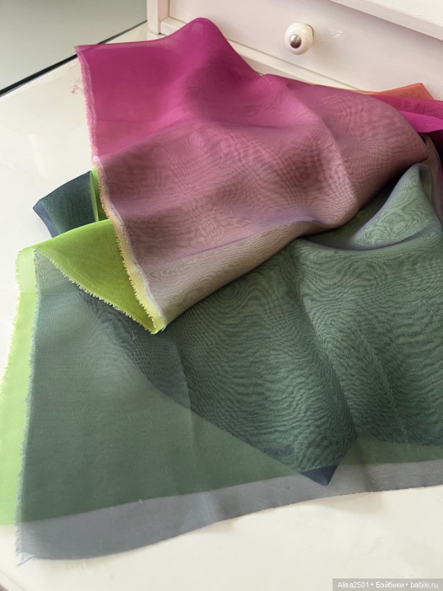 Шифон цветовой градиент — Ткани (фото 5)