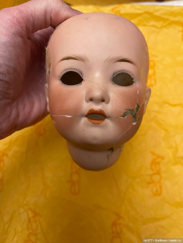 Антикварная фарфоровая голова Heubach Koppelsdorf 320 (фото 2)