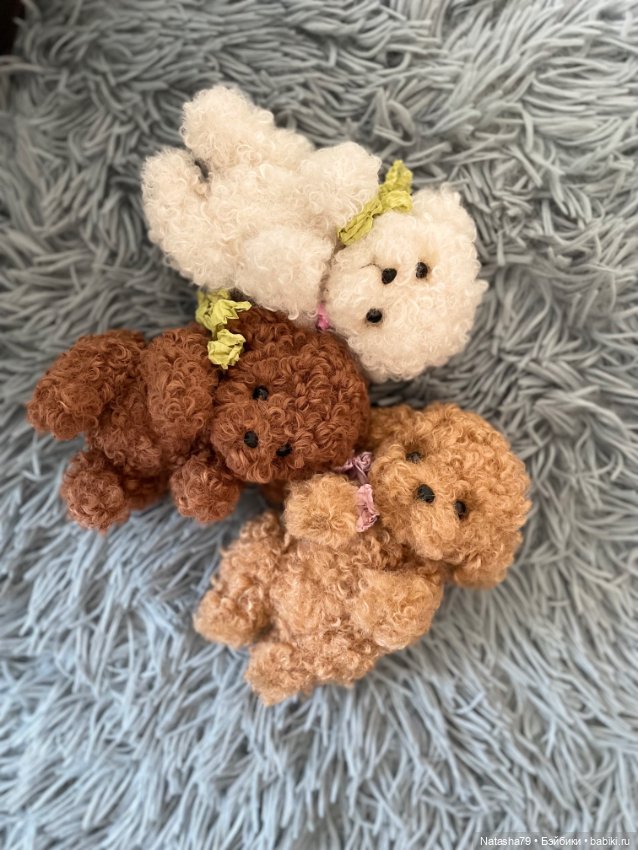 Щенки пуделя и болонки — Авторские игрушки (фото 3)