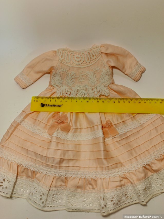 Платье на антикварную или винтажную куклу рост 40-45 см (фото 6)
