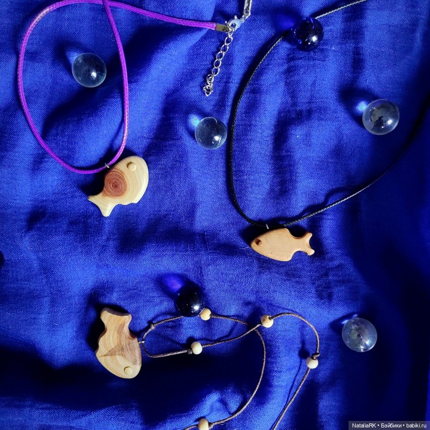 Рыбки. Кулоны, серьги — Пуговицы (фото 3)