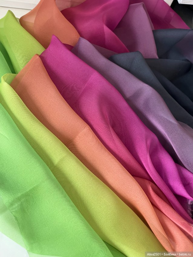 Шифон цветовой градиент — Ткани (фото 4)