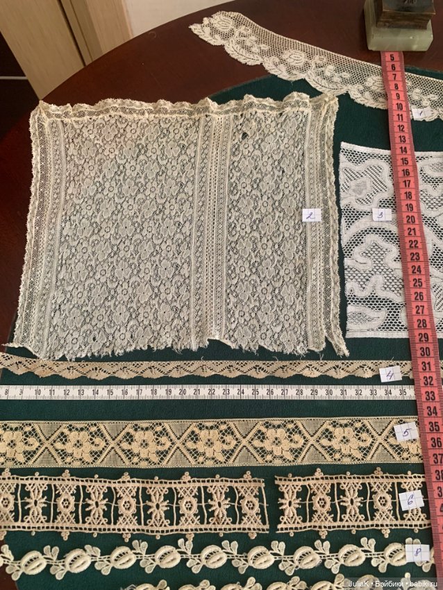 Лот антикварного и винтажного кружева (фото 2)