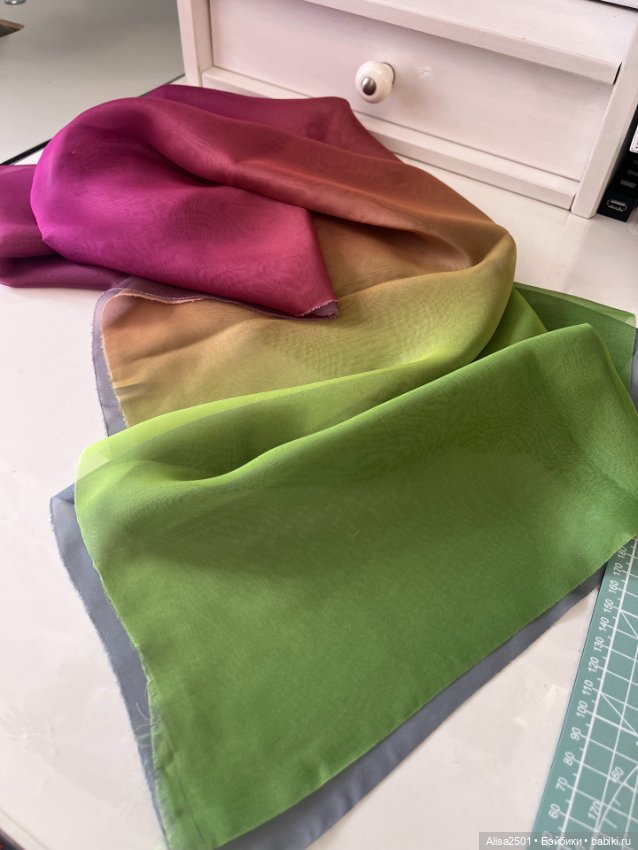 Шифон цветовой градиент — Ткани (фото 2)