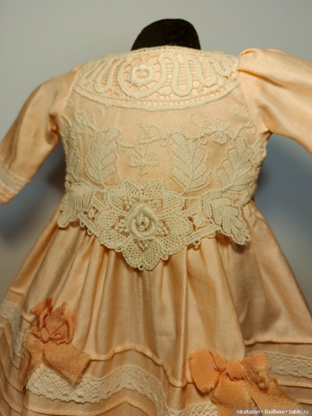 Платье на антикварную или винтажную куклу рост 40-45 см (фото 3)
