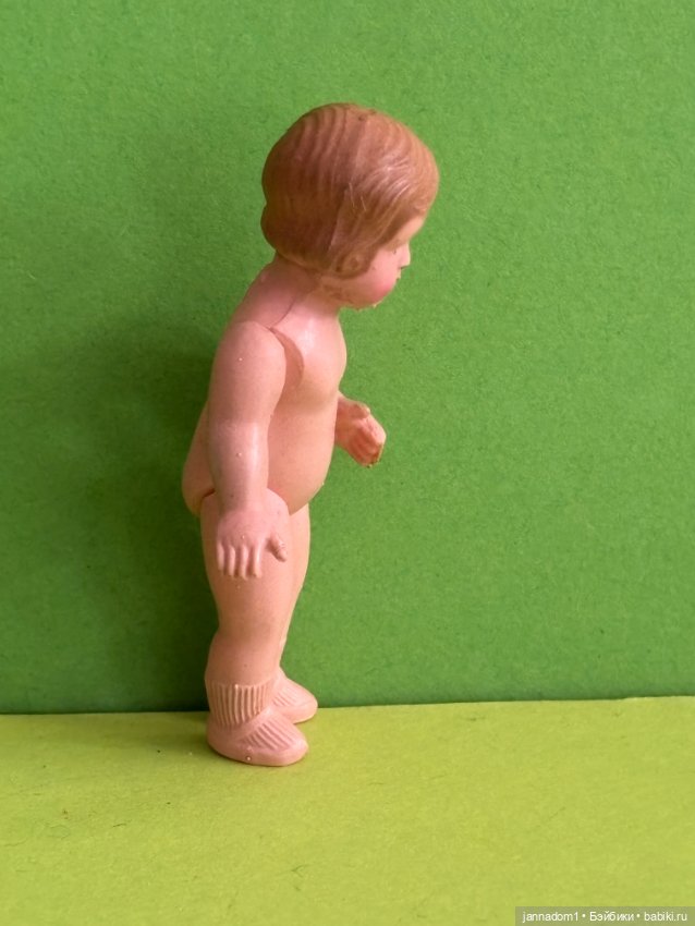 Целлулоидная куколка Celba с розовыми щечками, высота 7,5 см (фото 5)