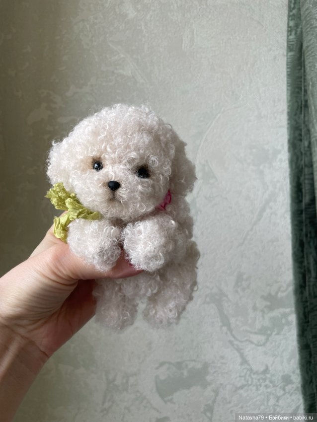 Щенки пуделя и болонки — Авторские игрушки (фото 8)
