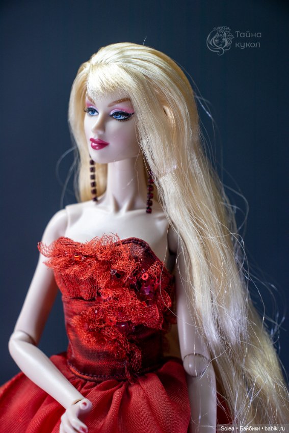 Красное коктейльное платье для Integrity Toys (фото 2)