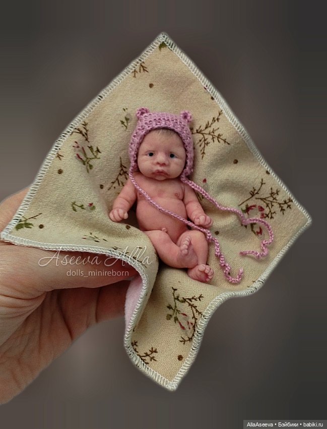 Силиконовый пупсик мини реборн