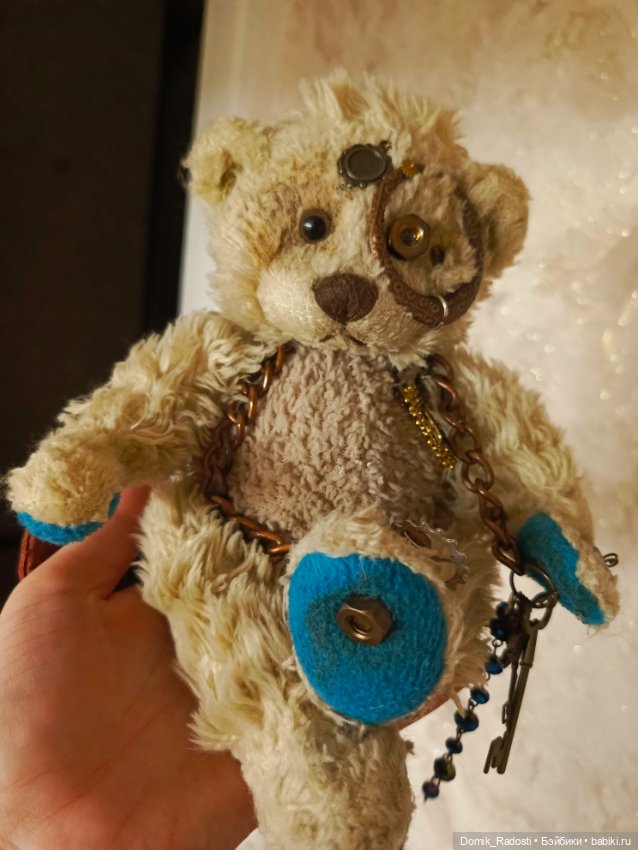 Мишка техно - Ангел — Авторские игрушки