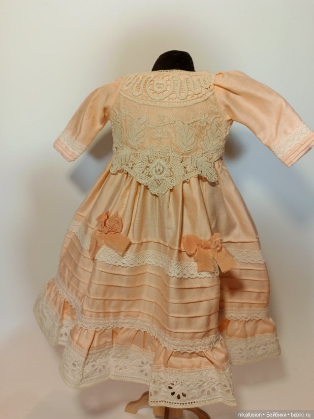 Платье на антикварную или винтажную куклу рост 40-45 см (фото 5)