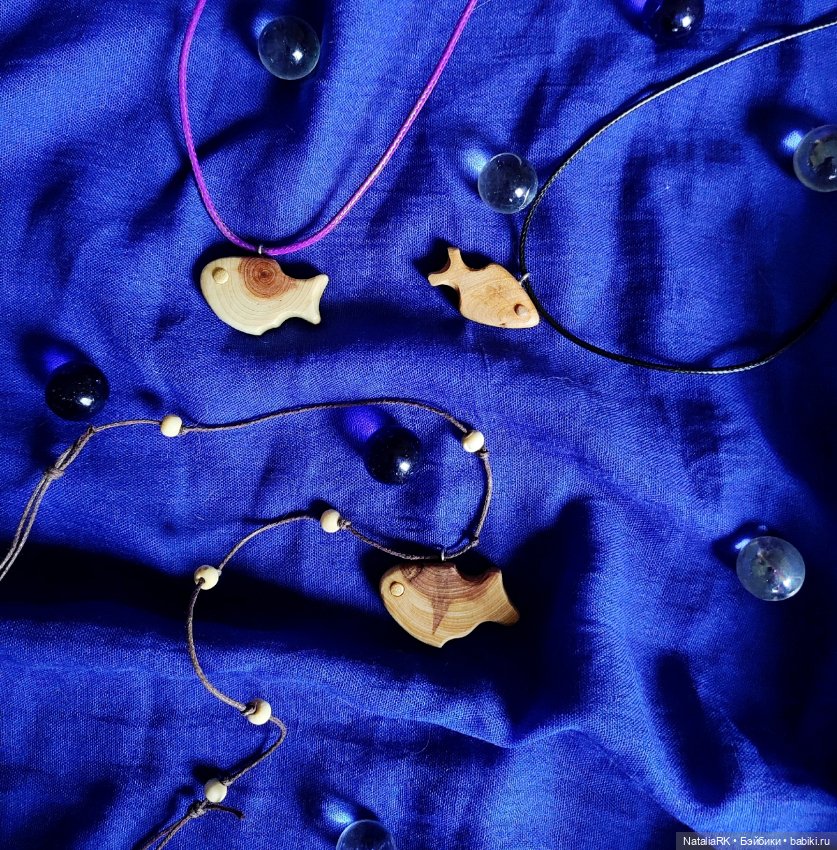 Рыбки. Кулоны, серьги — Пуговицы (фото 2)