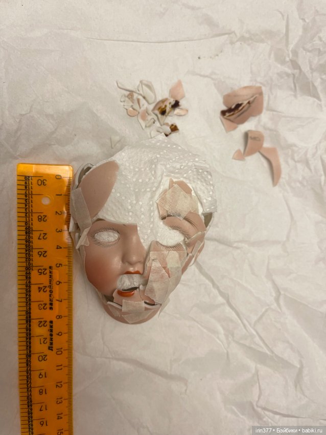 Антикварная разбитая голова Kammer Reinhardt SH 29 (фото 9)