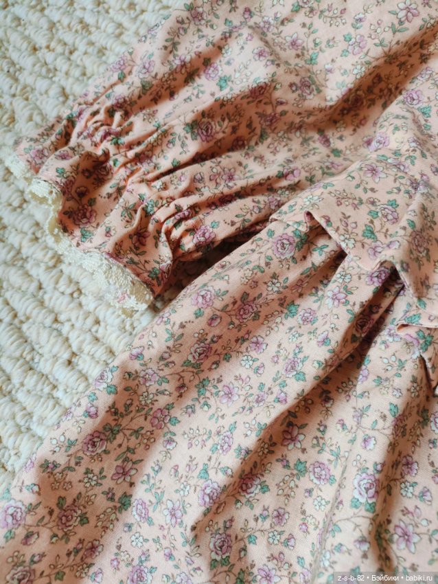 Винтажное платье для куклы 60-70 см (фото 4)