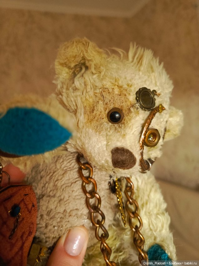 Мишка техно - Ангел — Авторские игрушки (фото 7)