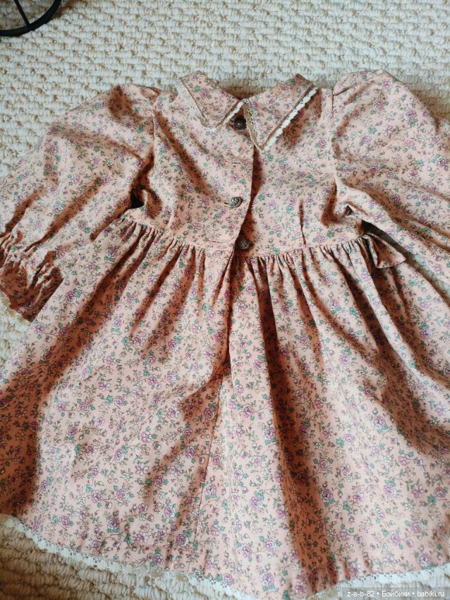 Винтажное платье для куклы 60-70 см (фото 2)