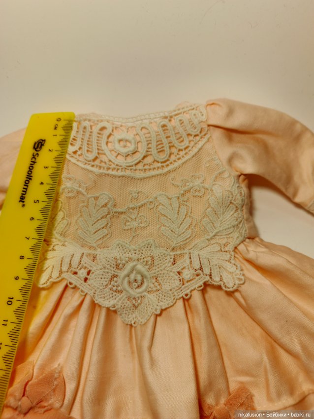 Платье на антикварную или винтажную куклу рост 40-45 см (фото 8)